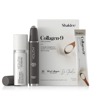 Shaklee Younger You Bundle with face wand, serum, and Collagen-9